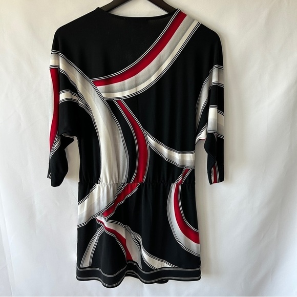 White House Black Market Women’s Large Drape Neck Tunic Mini Dress Size Small - Picture 9 of 9